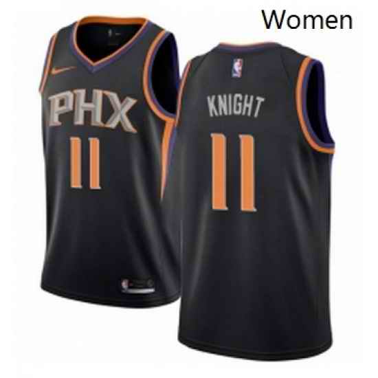 Womens Nike Phoenix Suns 11 Brandon Knight Authentic Black Alternate NBA Jersey Statement Edition